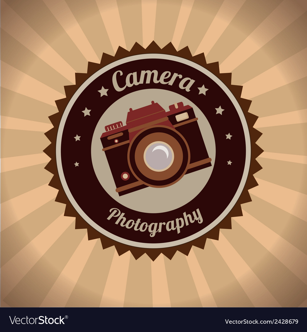 Photography camera design over grunge background