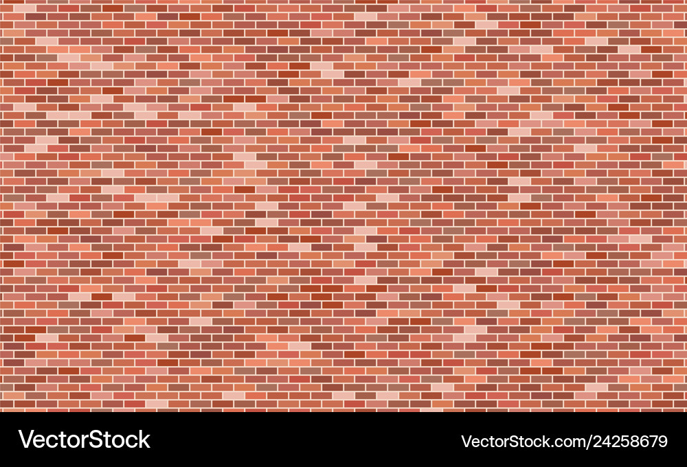 Red brick wall background Royalty Free Vector Image