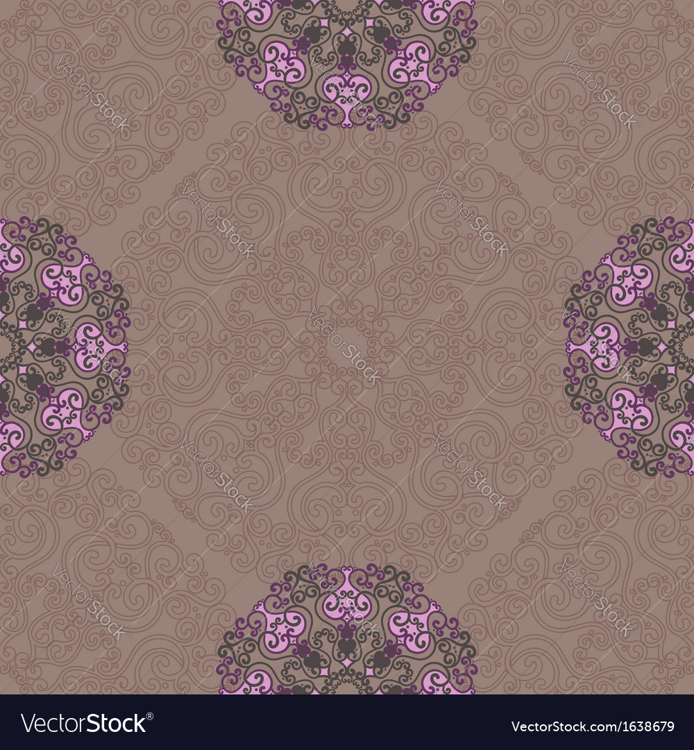 Seamless pattern with abstract elements
