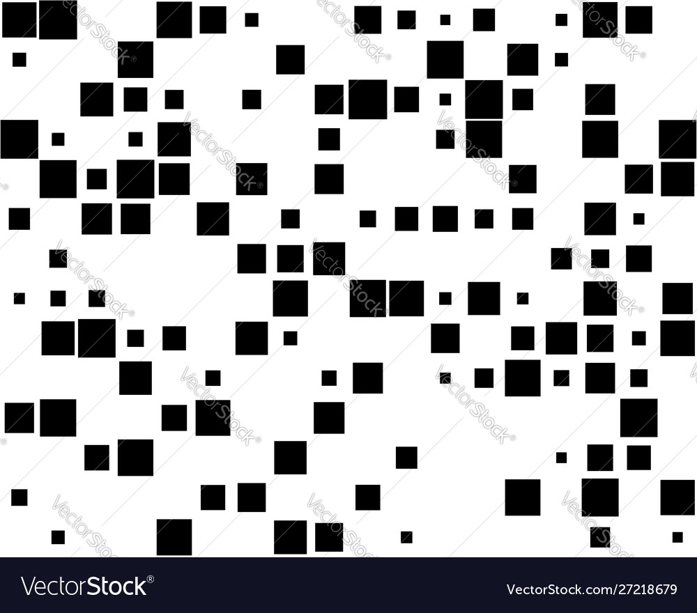 Quadrate pixelated block pixels random mosaic vector image Quadrate pixelated block pixels random mosaic