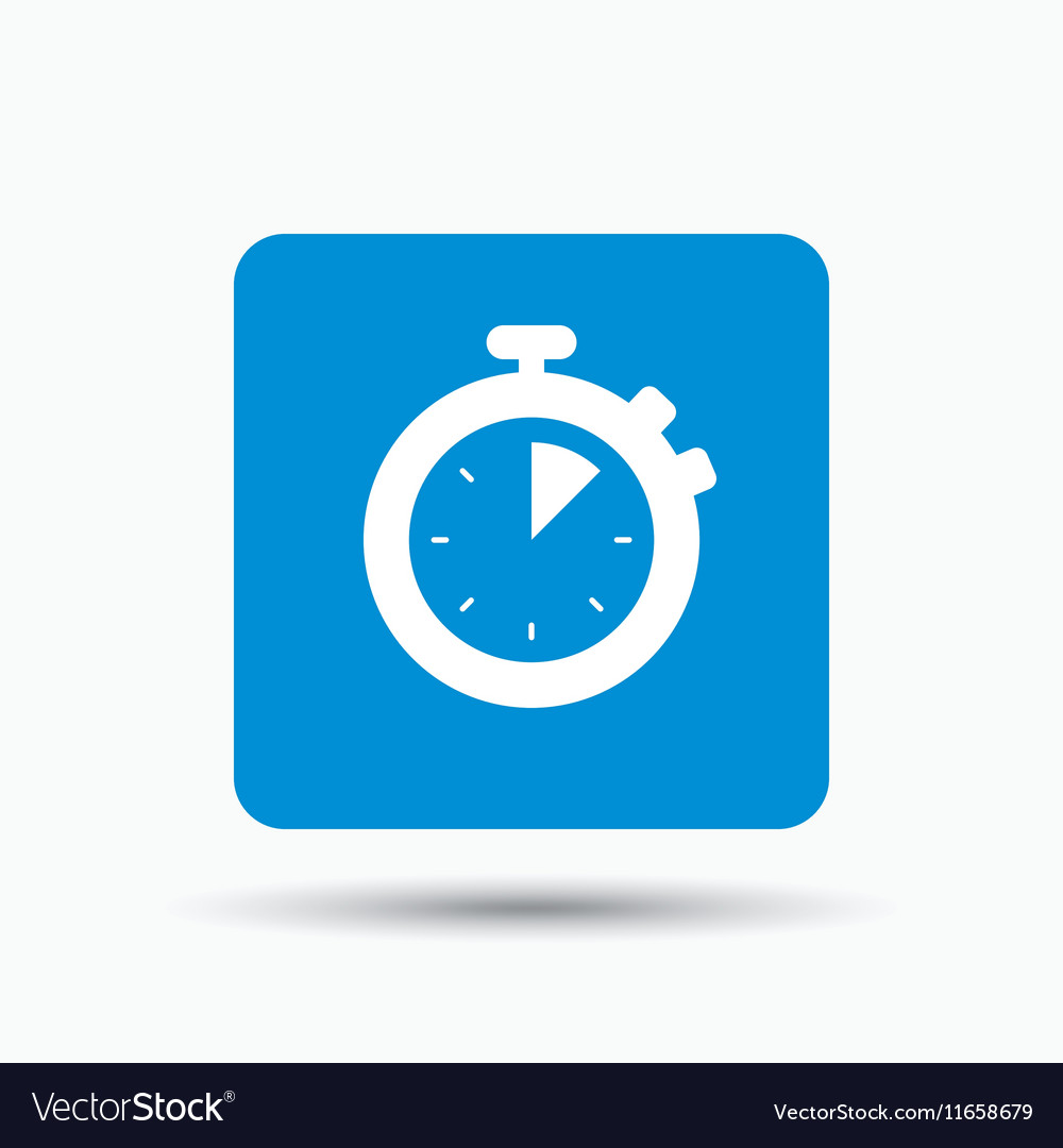 Stopwatch icon timer or clock device sign