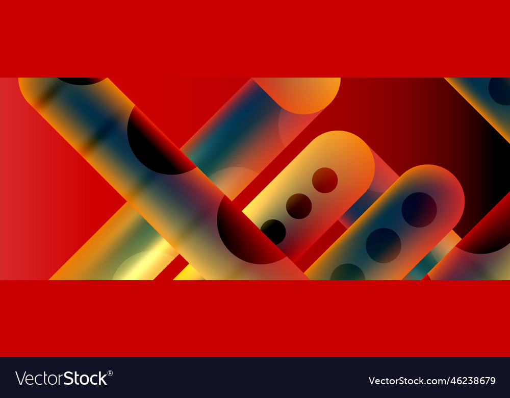 Techno round shapes lines abstract background Vector Image Techno round shapes lines abstract background