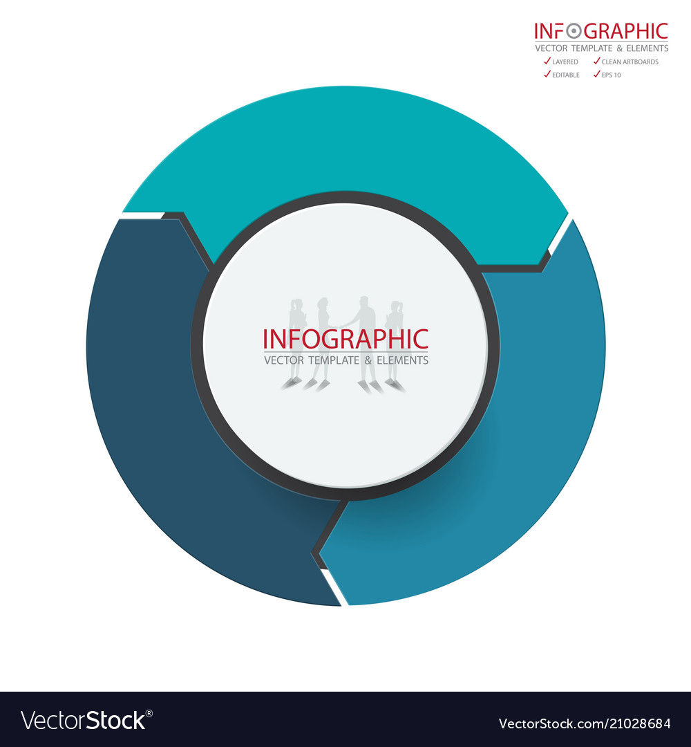 Abstract element infographics 3 option design Vector Image Abstract element infographics 3 option design