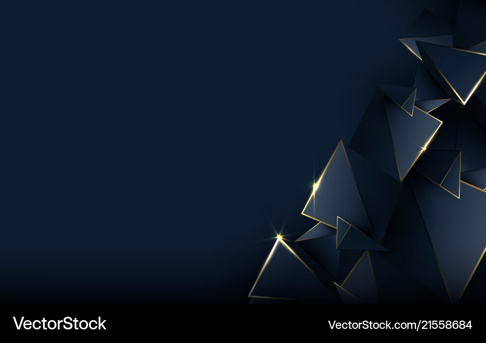 Abstract polygonal pattern luxury background Vector Image