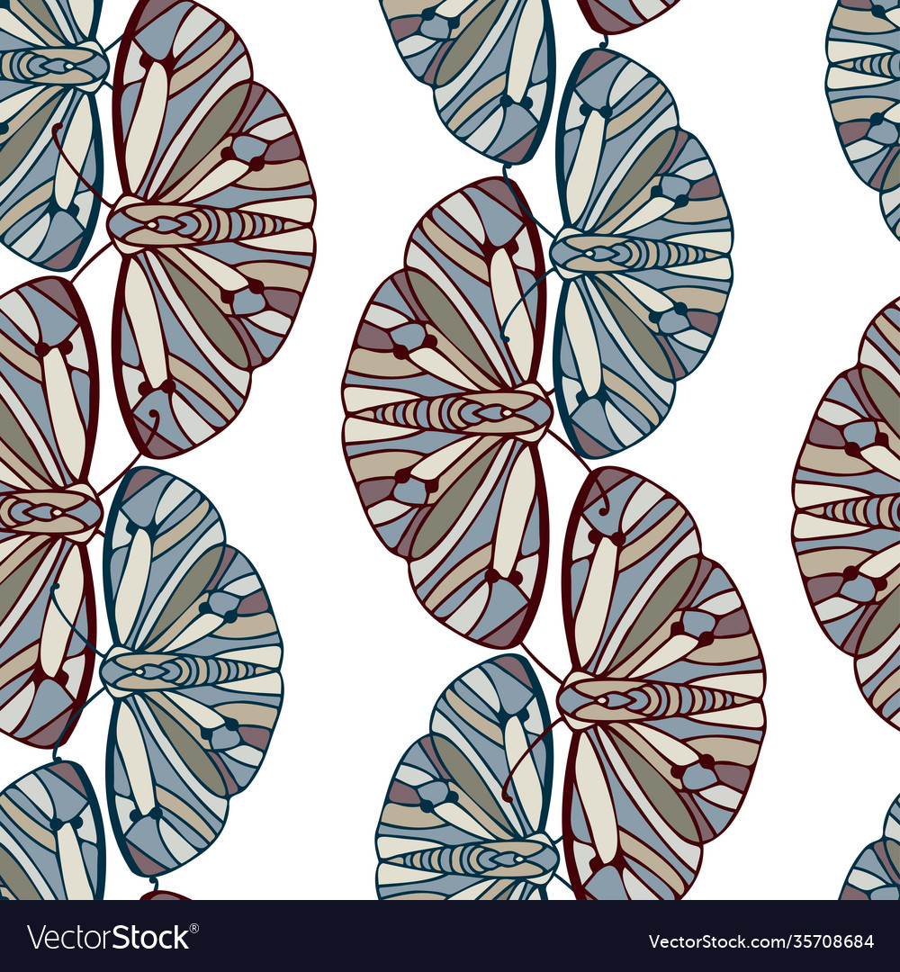 Abstract seamless pattern lined design