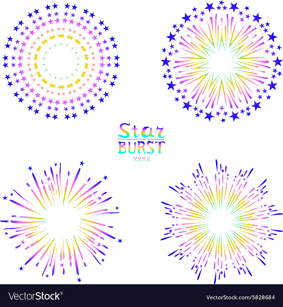 Background design with abstract fireworks