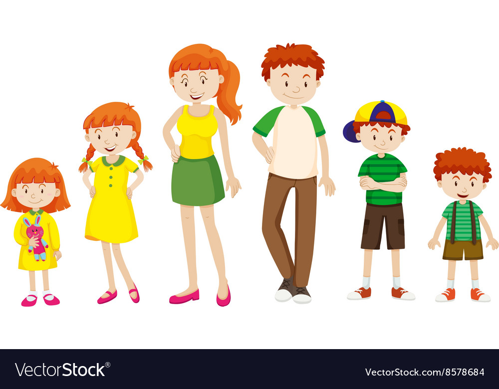 Boy and girl growing up Royalty Free Vector Image