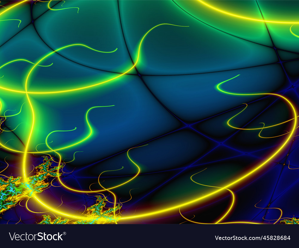 Bright abstract pattern of and luminous