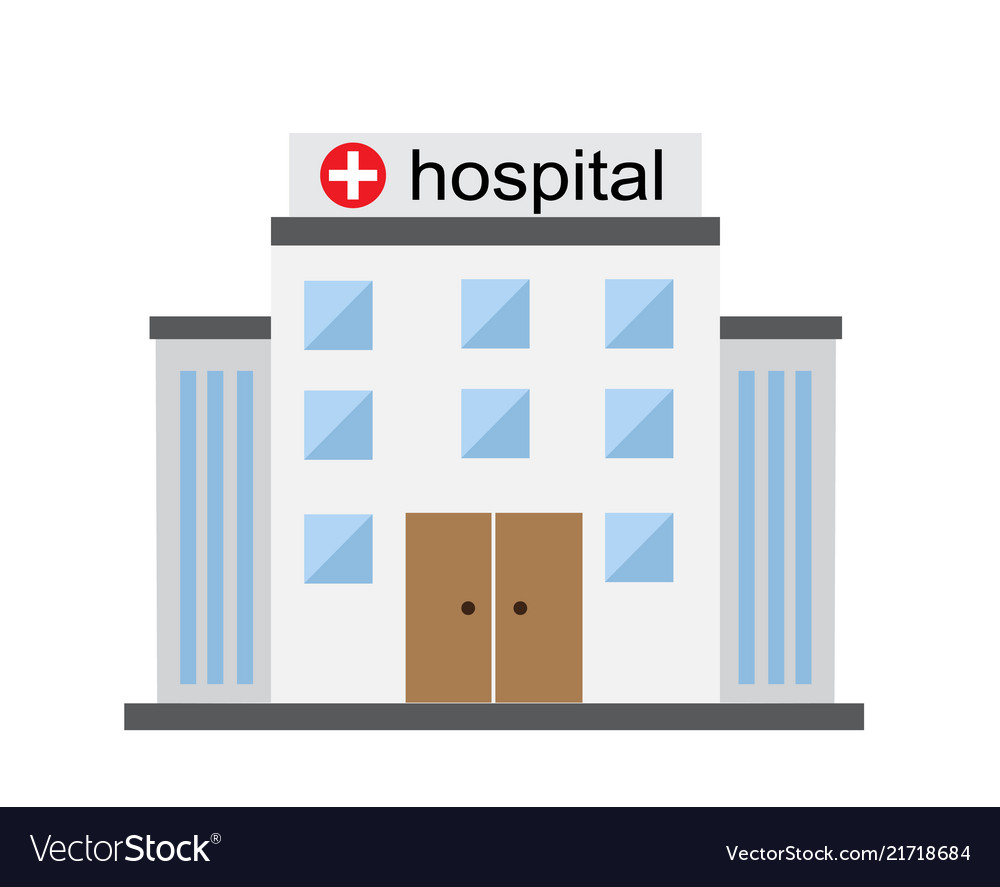 Bright hospital building