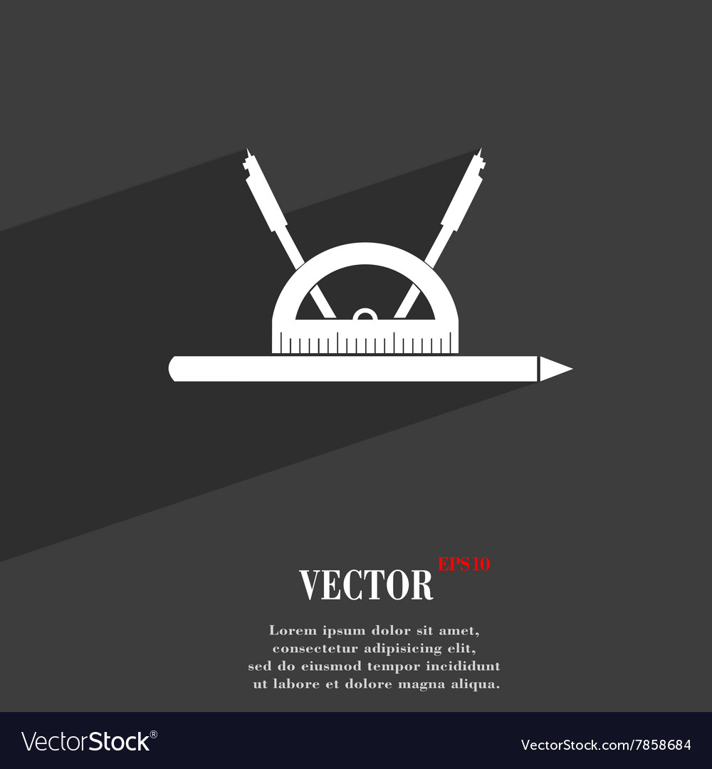 Compass and protractor characters geometry
