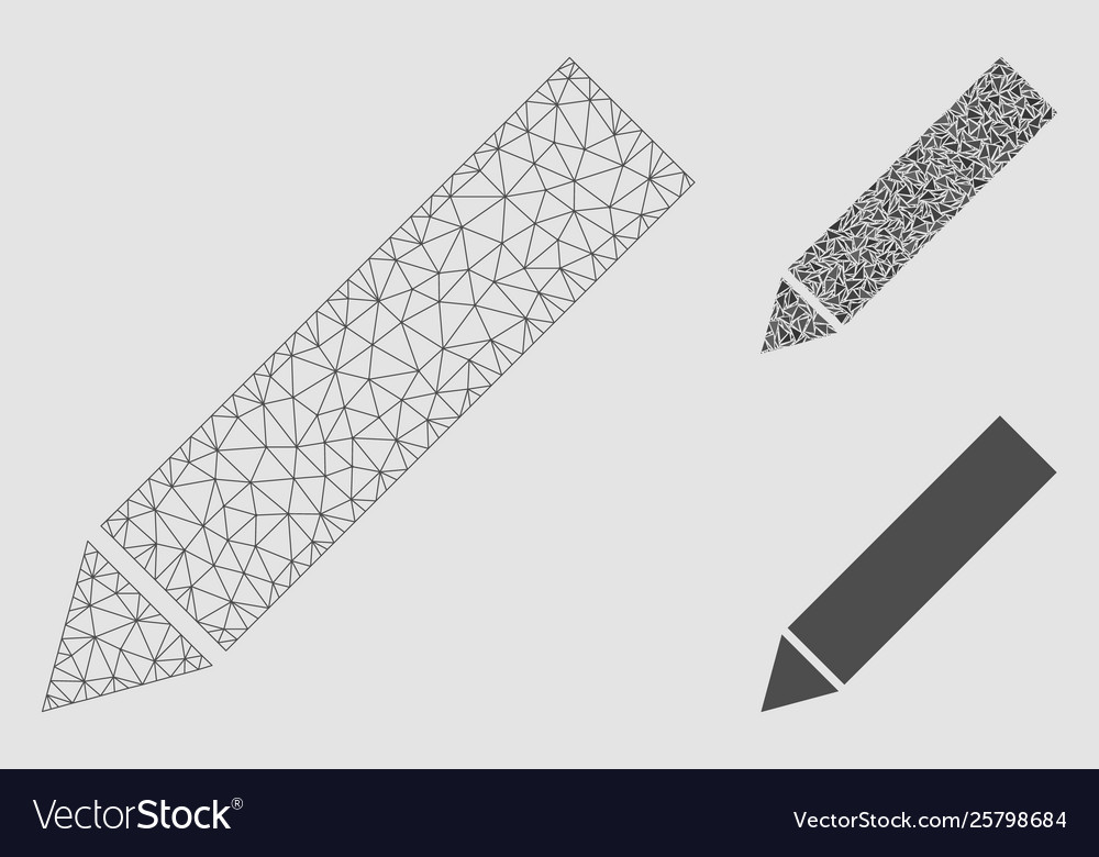 Edit mesh network model and triangle mosaic vector image Edit mesh network model and triangle mosaic