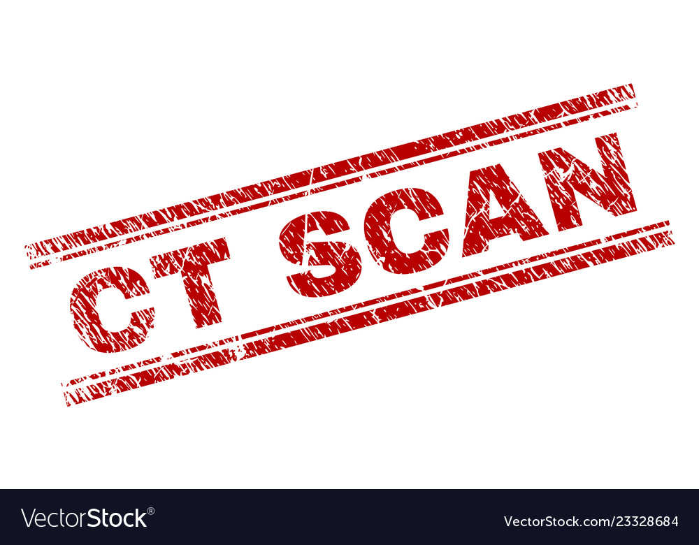 Grunge textured ct scan stamp seal