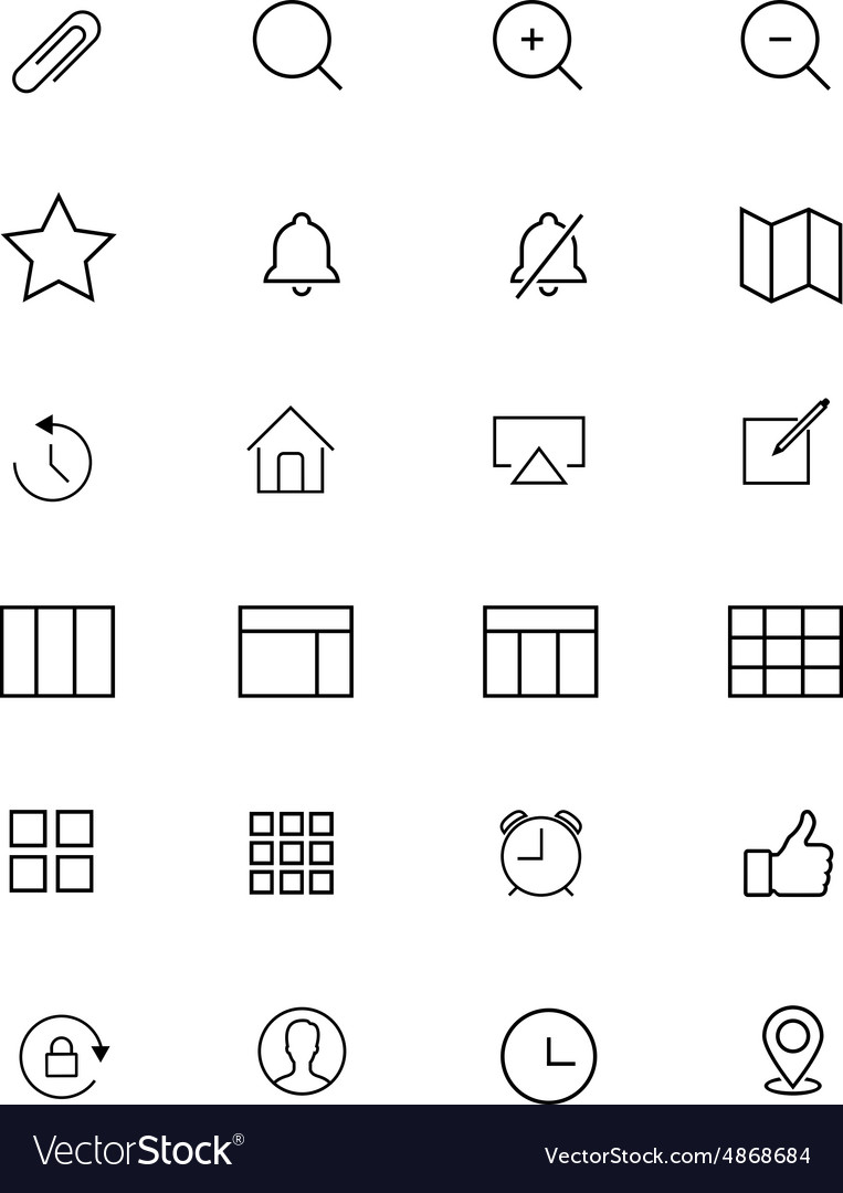 Modern Line Icons - Android & iOS