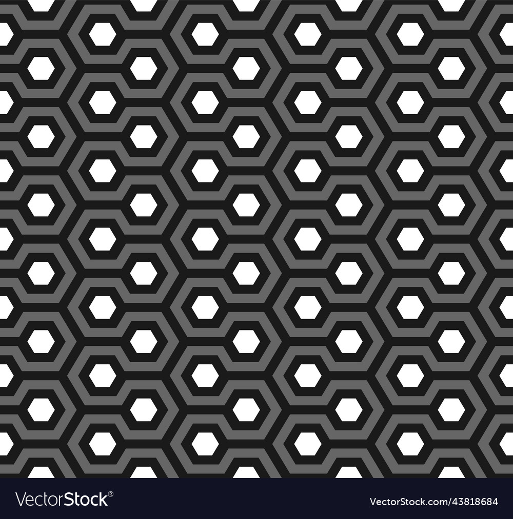 Modern seamless geometry pattern hexagon Vector Image Modern seamless geometry pattern hexagon