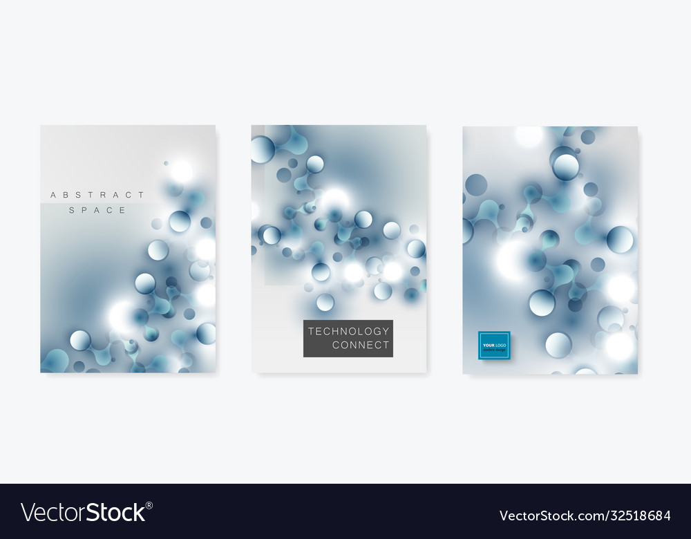 Template brochure with connected lines vector image Template brochure with connected lines
