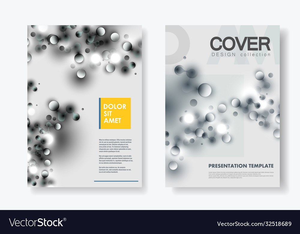 Abstract layout a4 format cover design templates vector image Abstract layout a4 format cover design templates