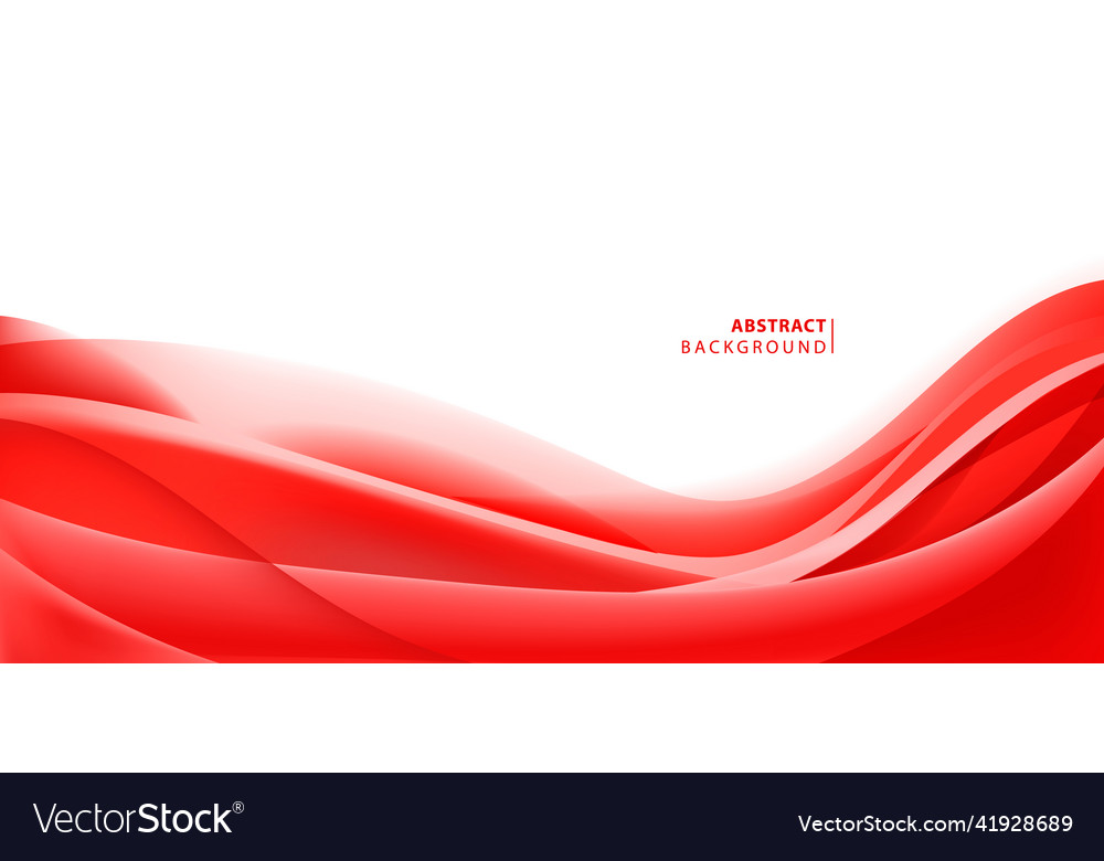 Abstract red wavy background curve flow Royalty Free Vector