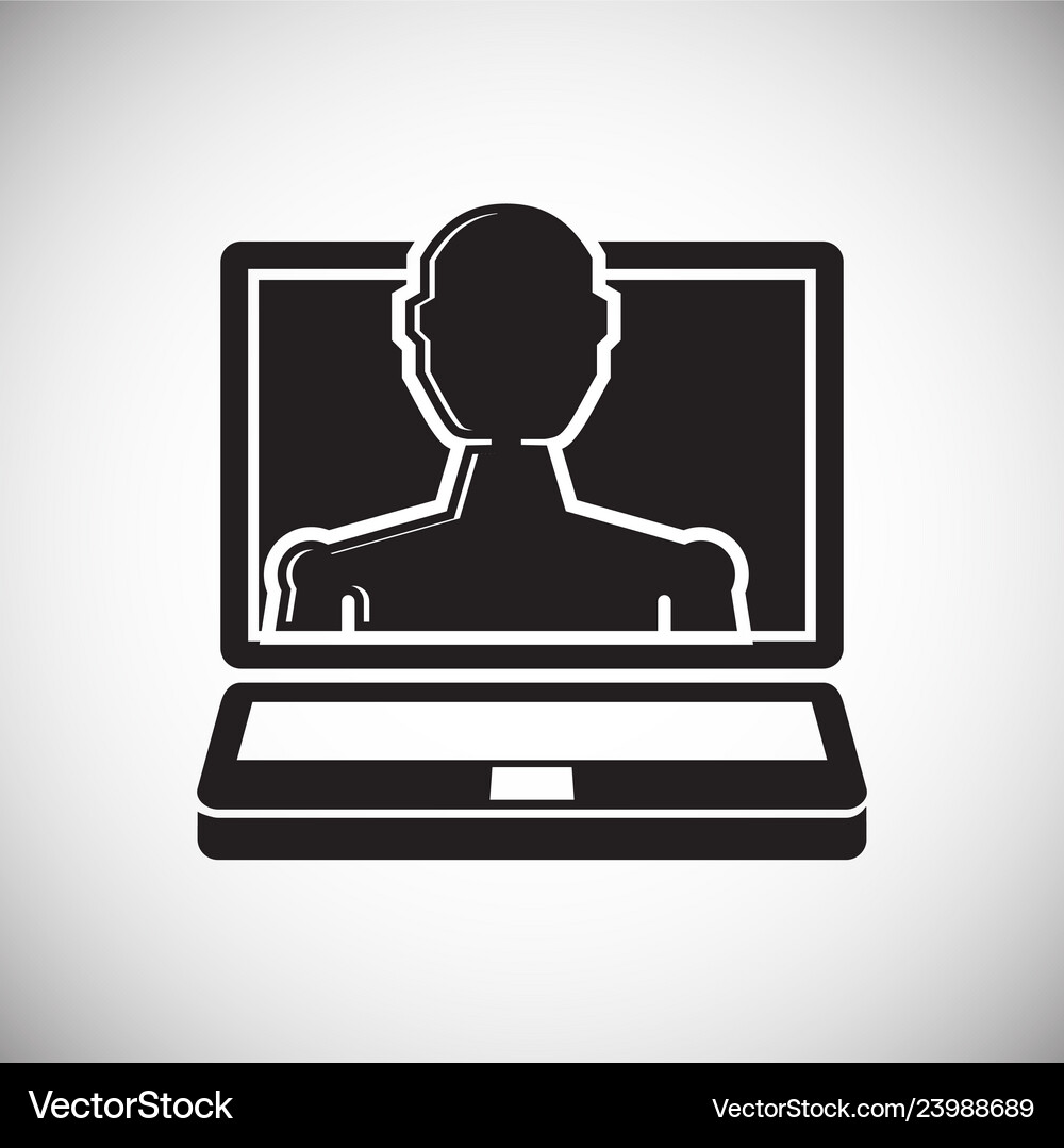 Augmented reality icon on white background Vector Image
