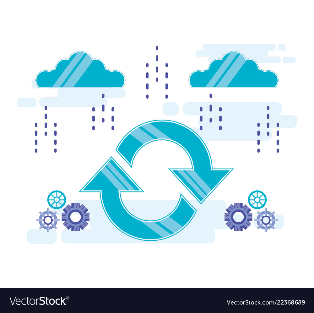Cloud computing with arrows refresh