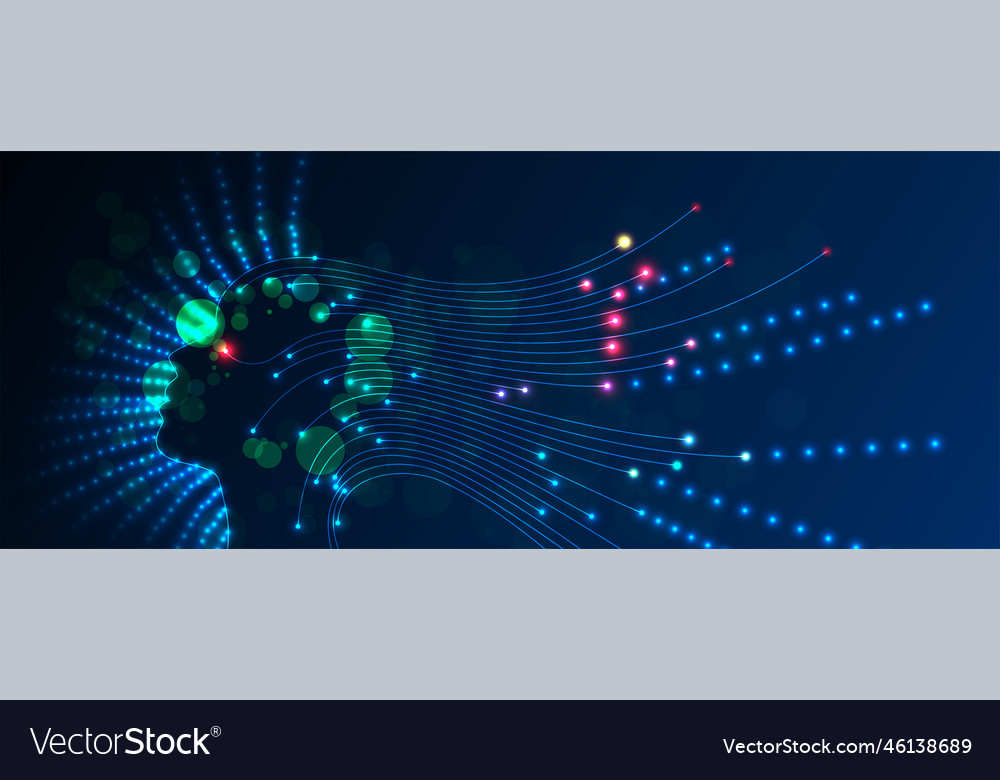 Conceptual technology of artificial intelligence vector image Conceptual technology of artificial intelligence