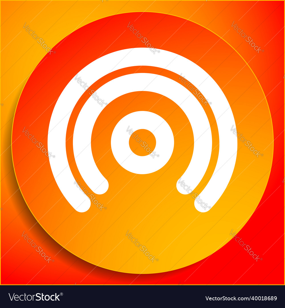 Cordless wireless connection wifi signal symbol vector image Cordless wireless connection wifi signal symbol