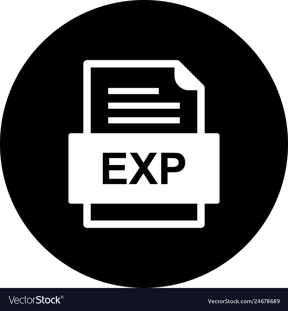 Exp file document icon