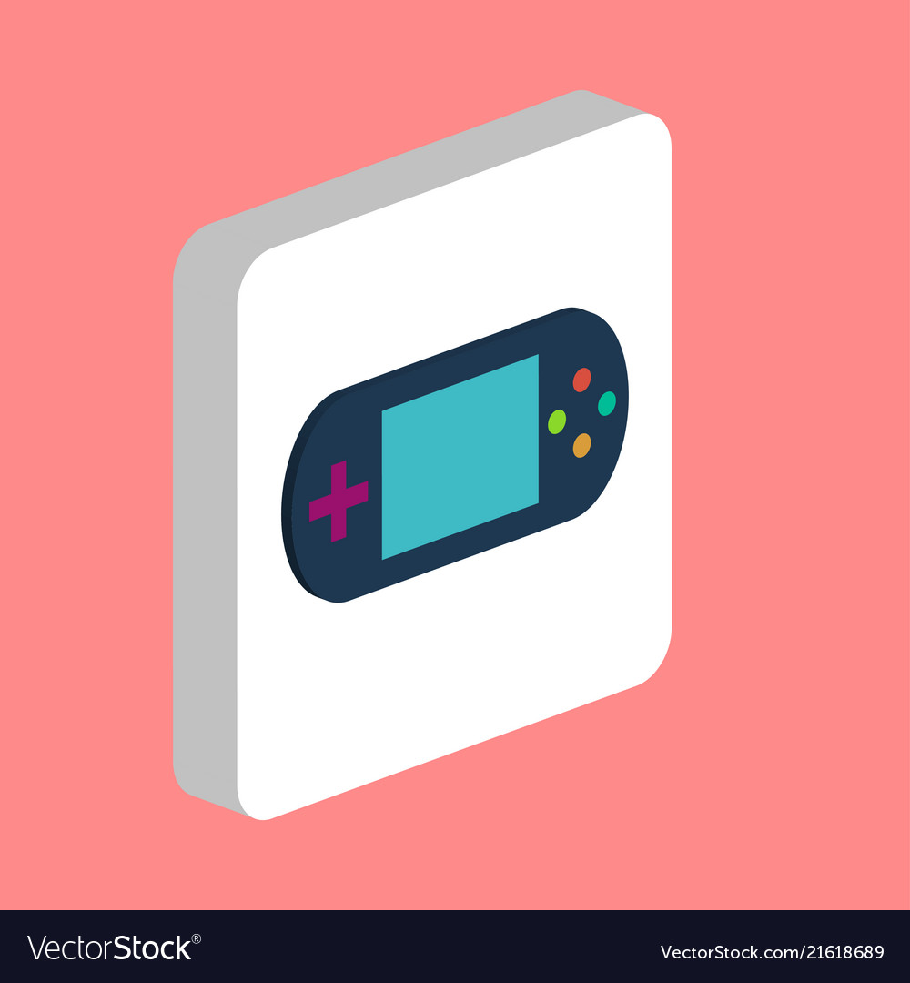 Game gadget portable console computer symbol vector image Game gadget portable console computer symbol