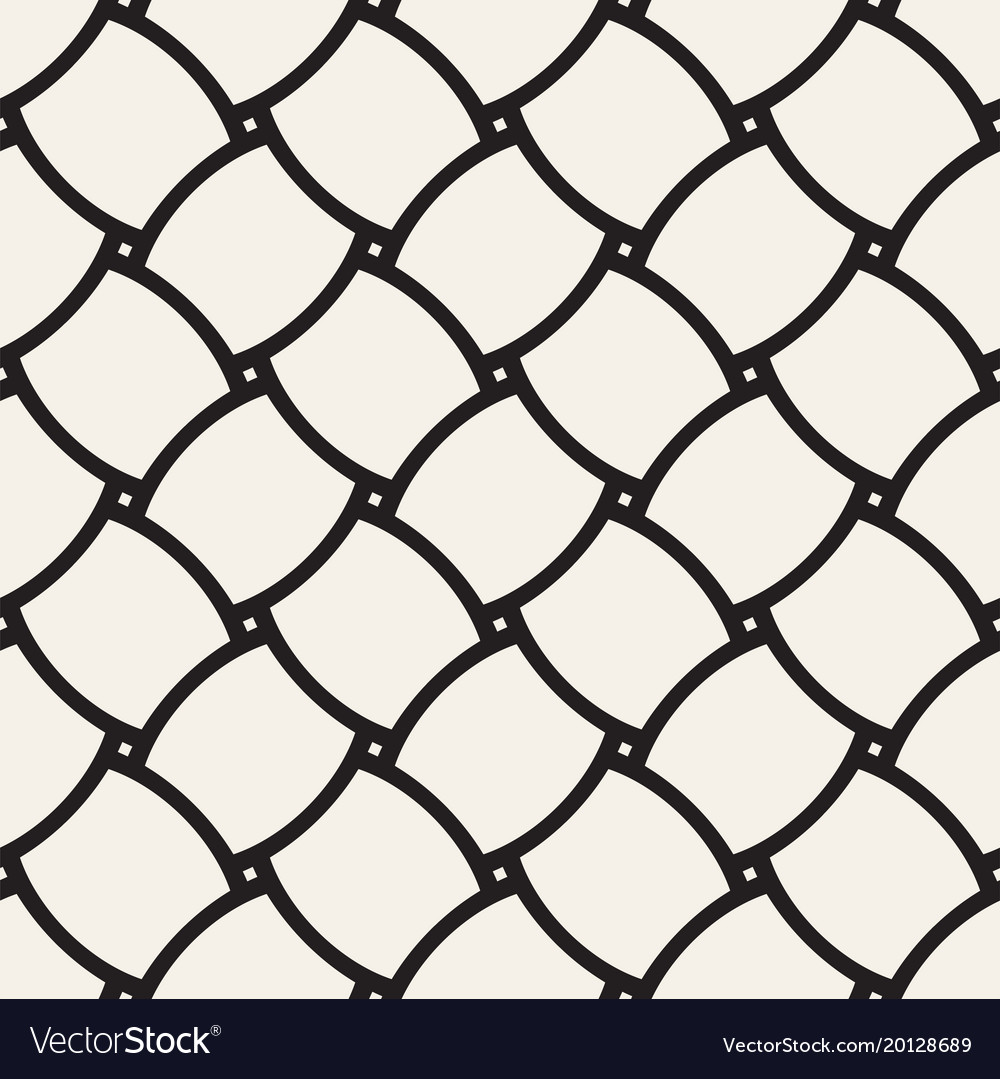 Geometric seamless pattern with curved