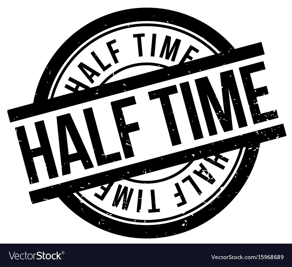 Half time rubber stamp