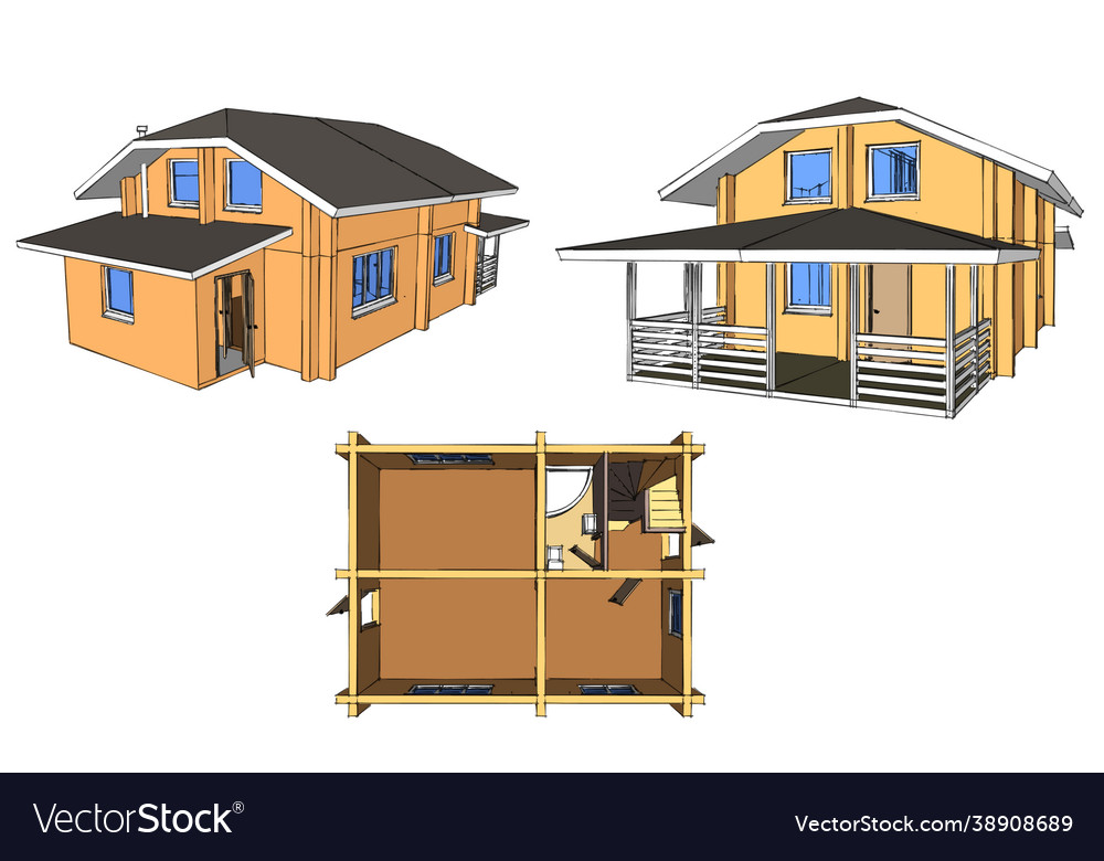 House blueprint layout home building architecture