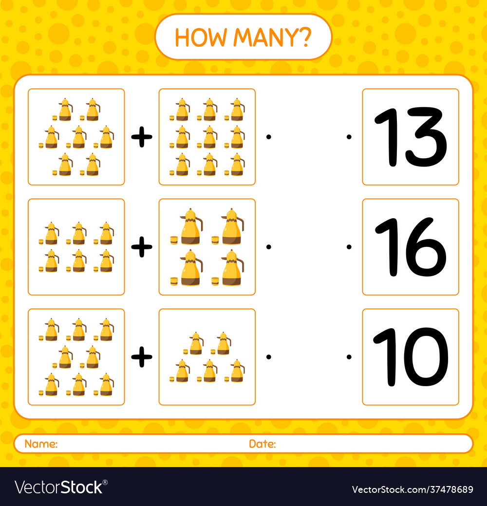 How many counting game with arabic teapot