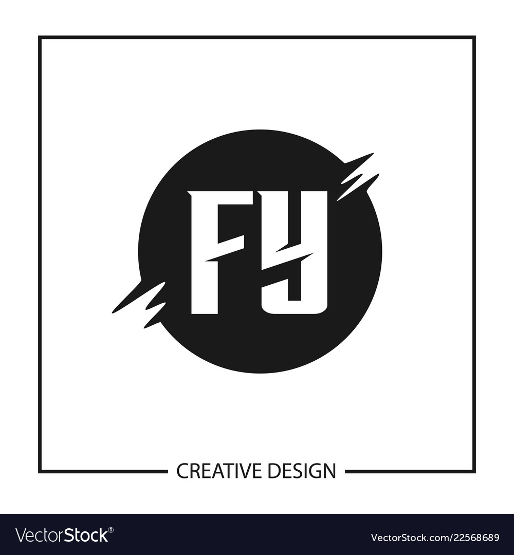 Initial letter logo fy template design vector image Initial letter logo fy template design