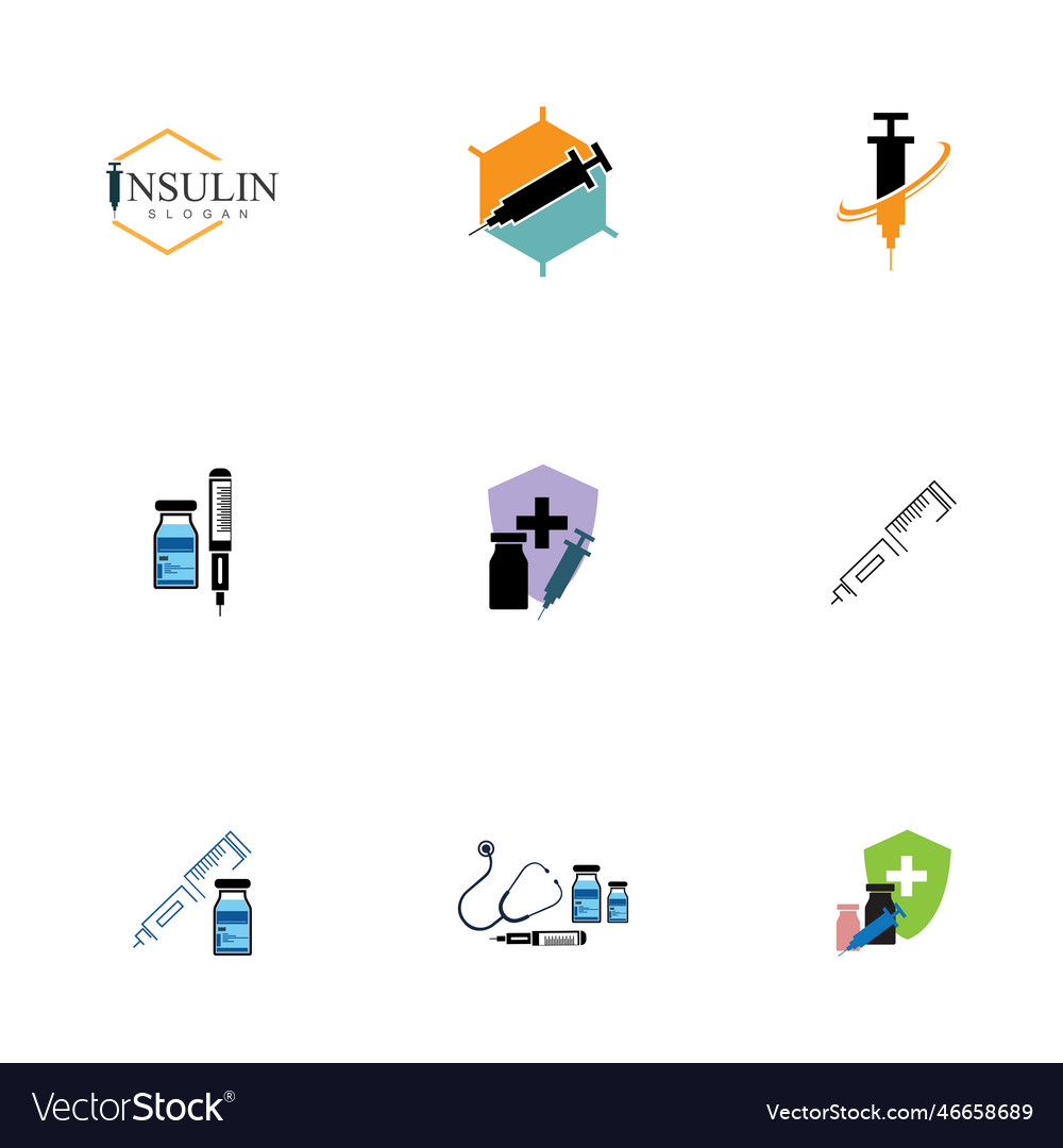 Insulin injection icon simple design element Vector Image Insulin injection icon simple design element