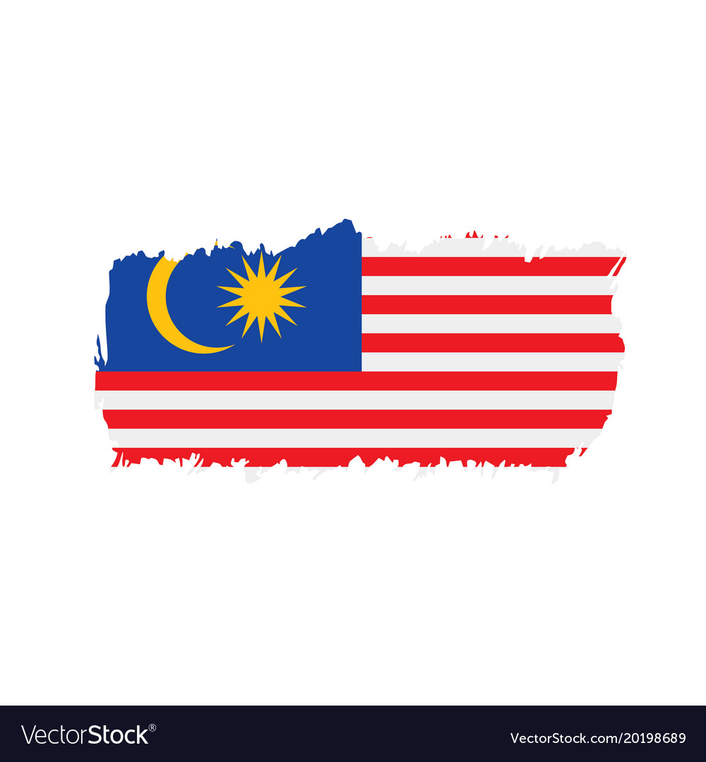 Malaysia flag Royalty Free Vector Image - VectorStock