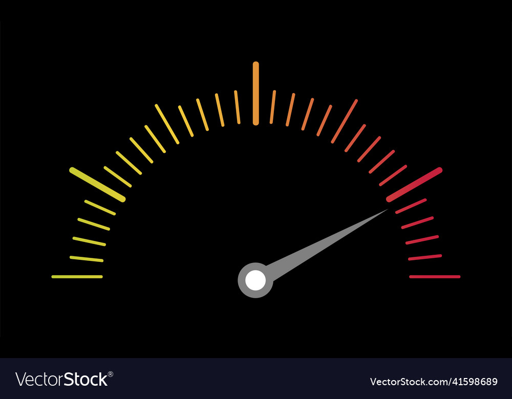Manometer or measuring indicator speedometer icon
