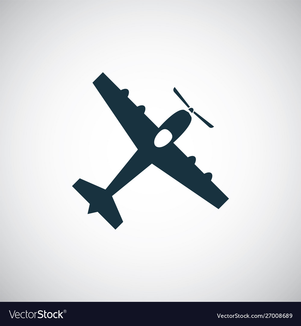 Plane icon simple flat element concept design