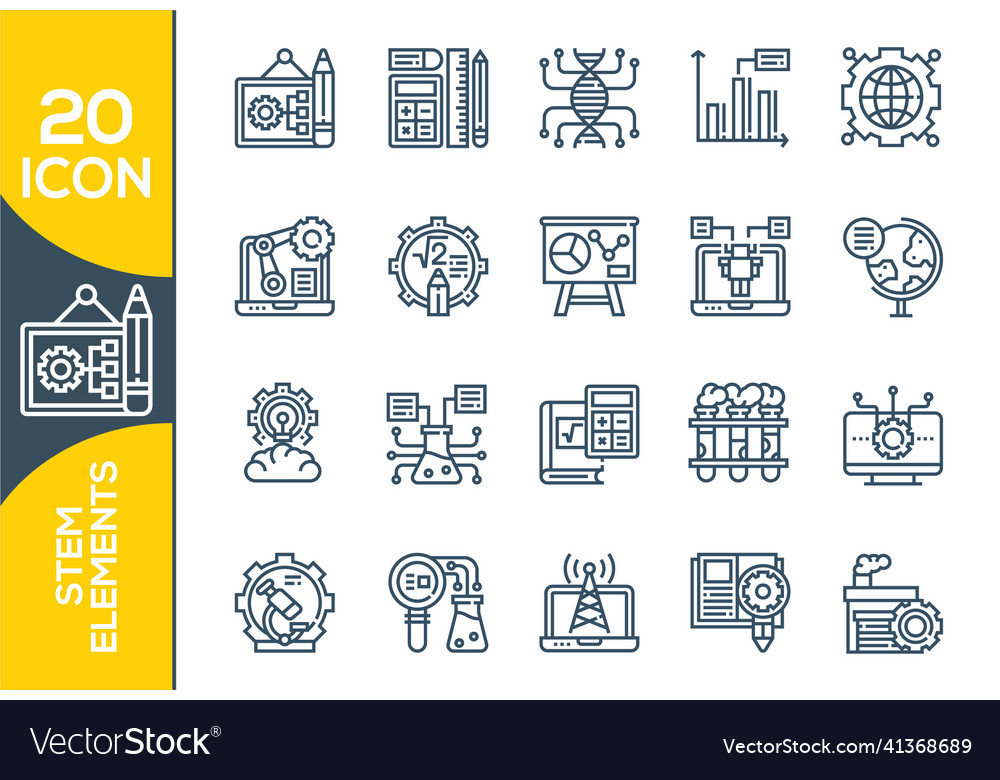 Stem concept science and technology contains Vector Image Stem concept science and technology contains