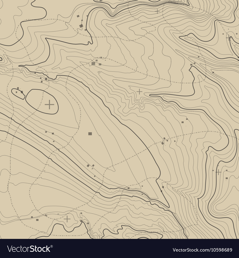 Topographic map background concept with space Vector Image