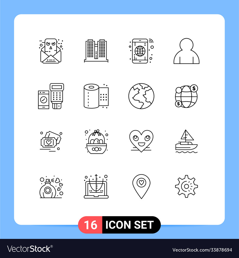 16 universal outline signs symbols qr code app