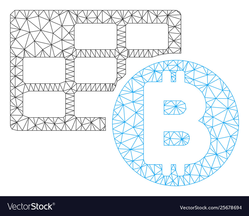 Bitcoin table mesh network model Vector Image Bitcoin table mesh network model
