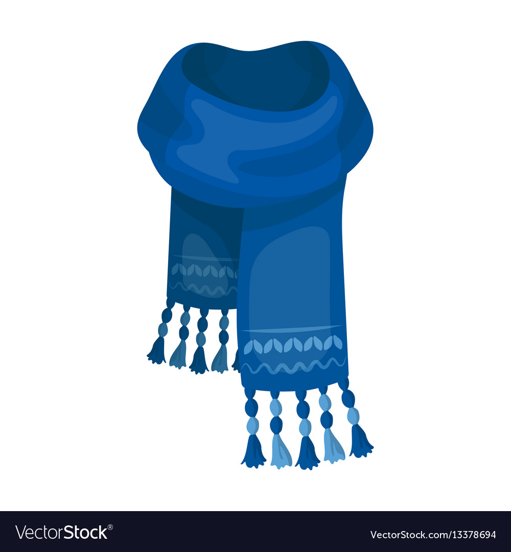 blue scarf