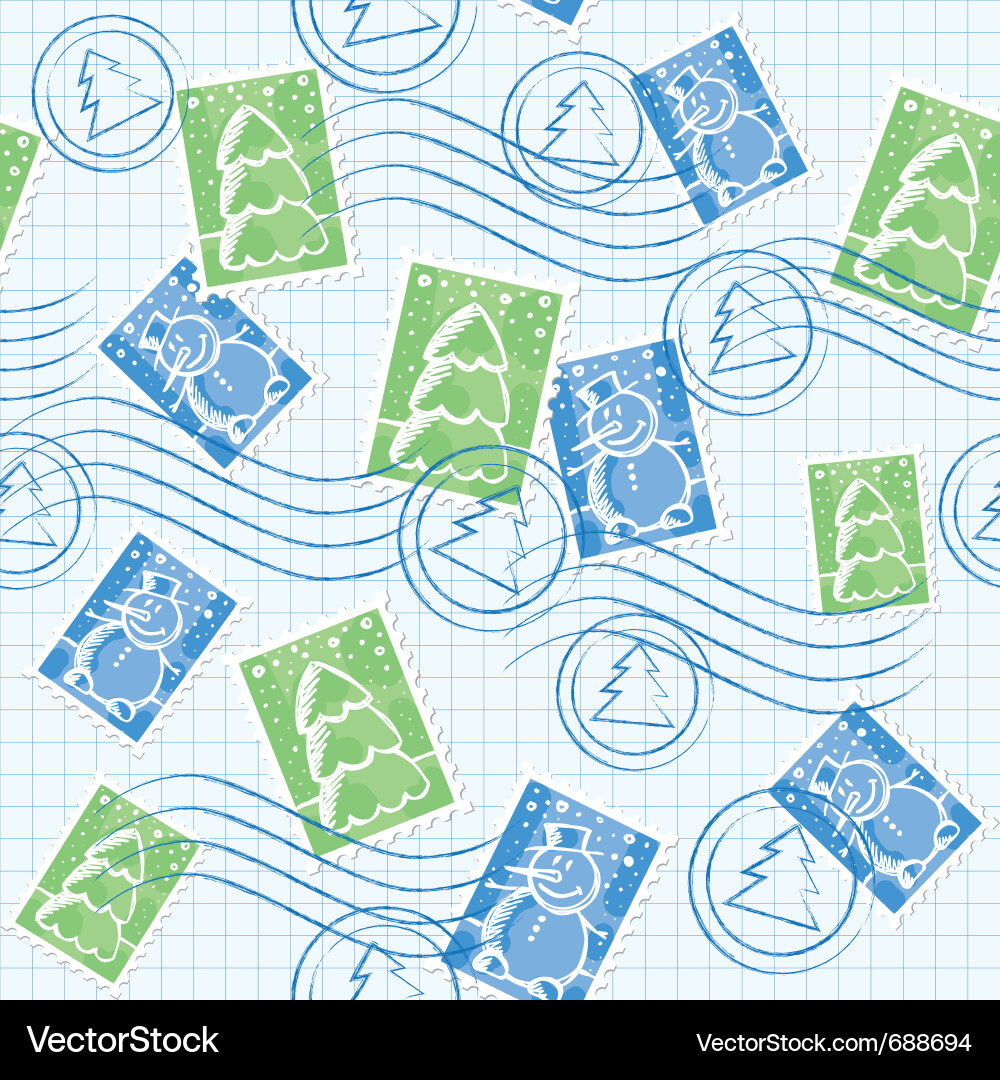 Christmas seamless pattern Royalty Free Vector Image