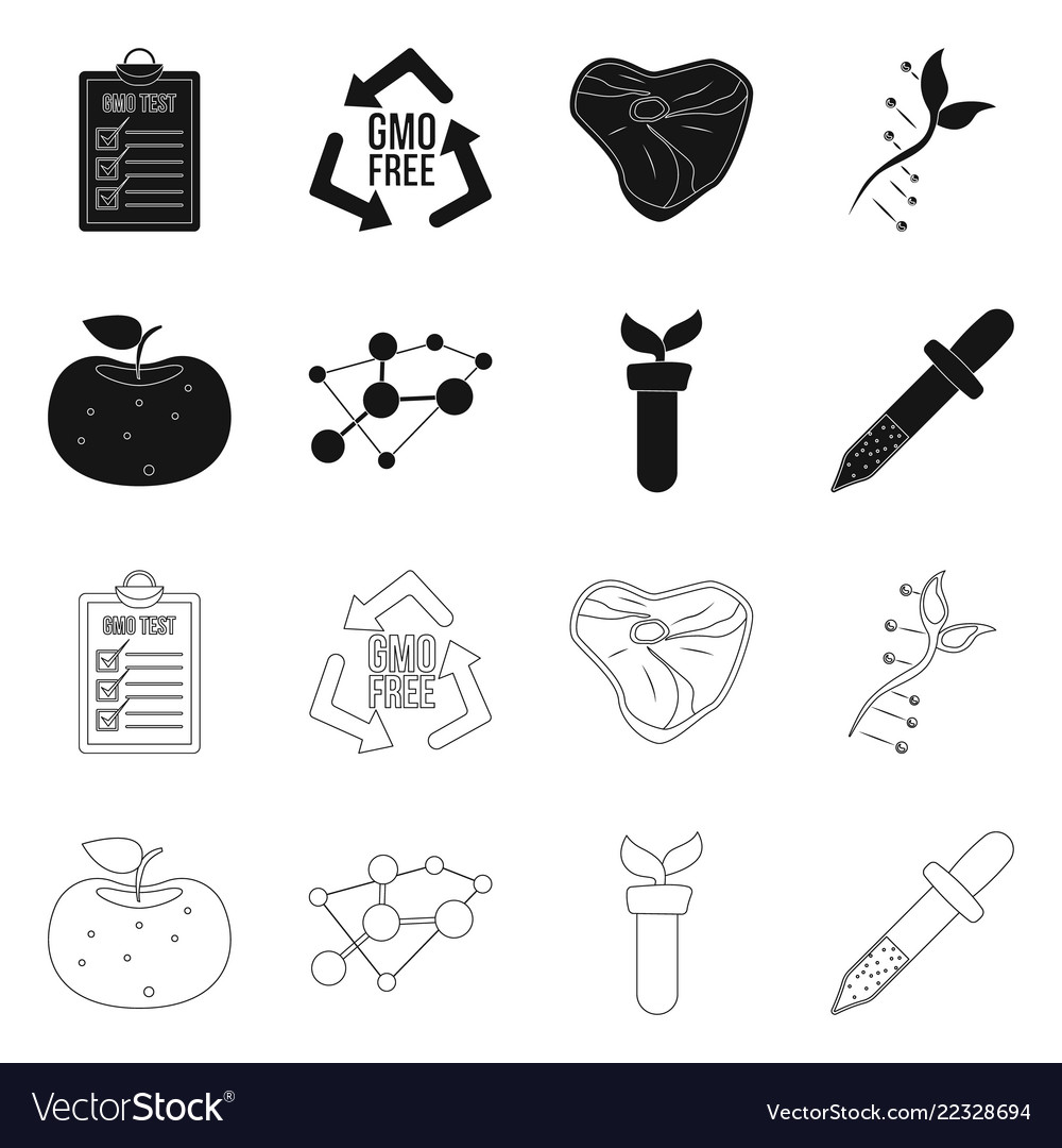 Design of and icon collection s vector image Design of and icon collection s