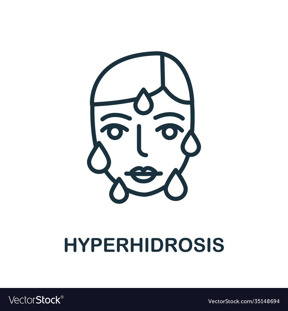 Hyperhidrosis icon simple element from