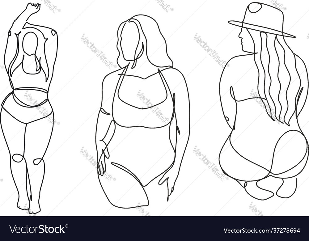 Minimalist Female Figure - Body Positive
