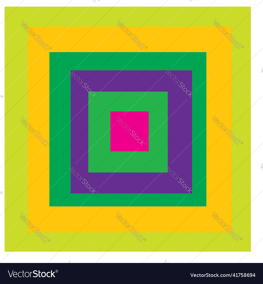 Overlapping random squares abstract colorful vector image Overlapping random squares abstract colorful