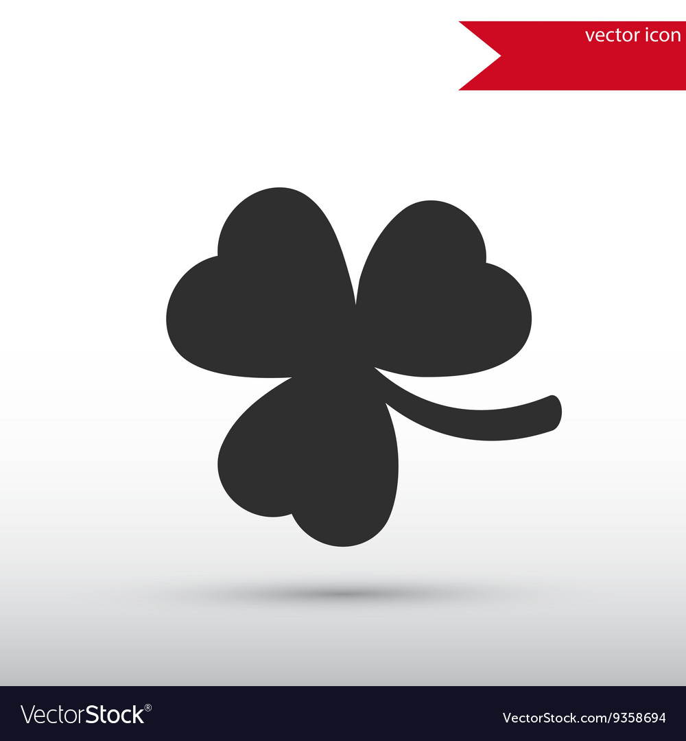 Shamrock icon clover icon Royalty Free Vector Image