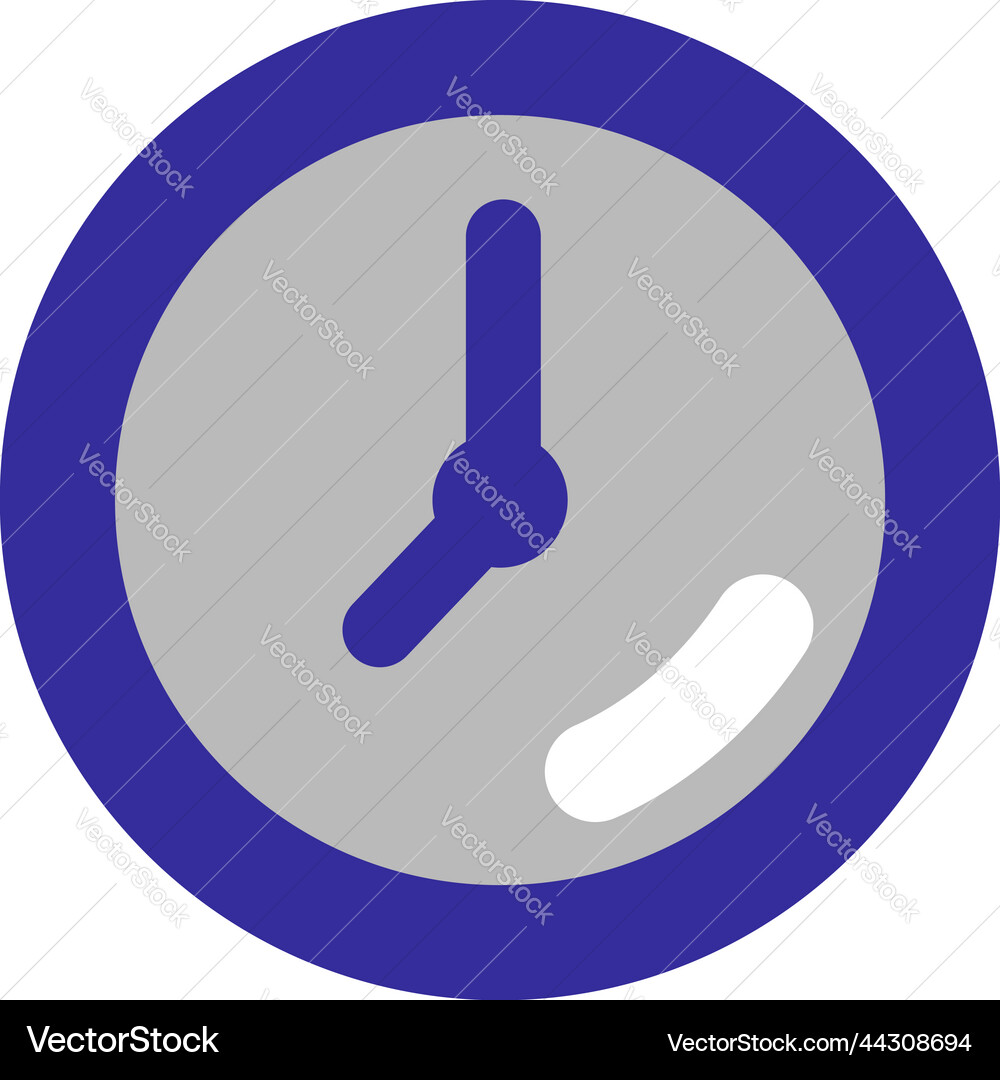 Wall clock on a white background Royalty Free Vector Image