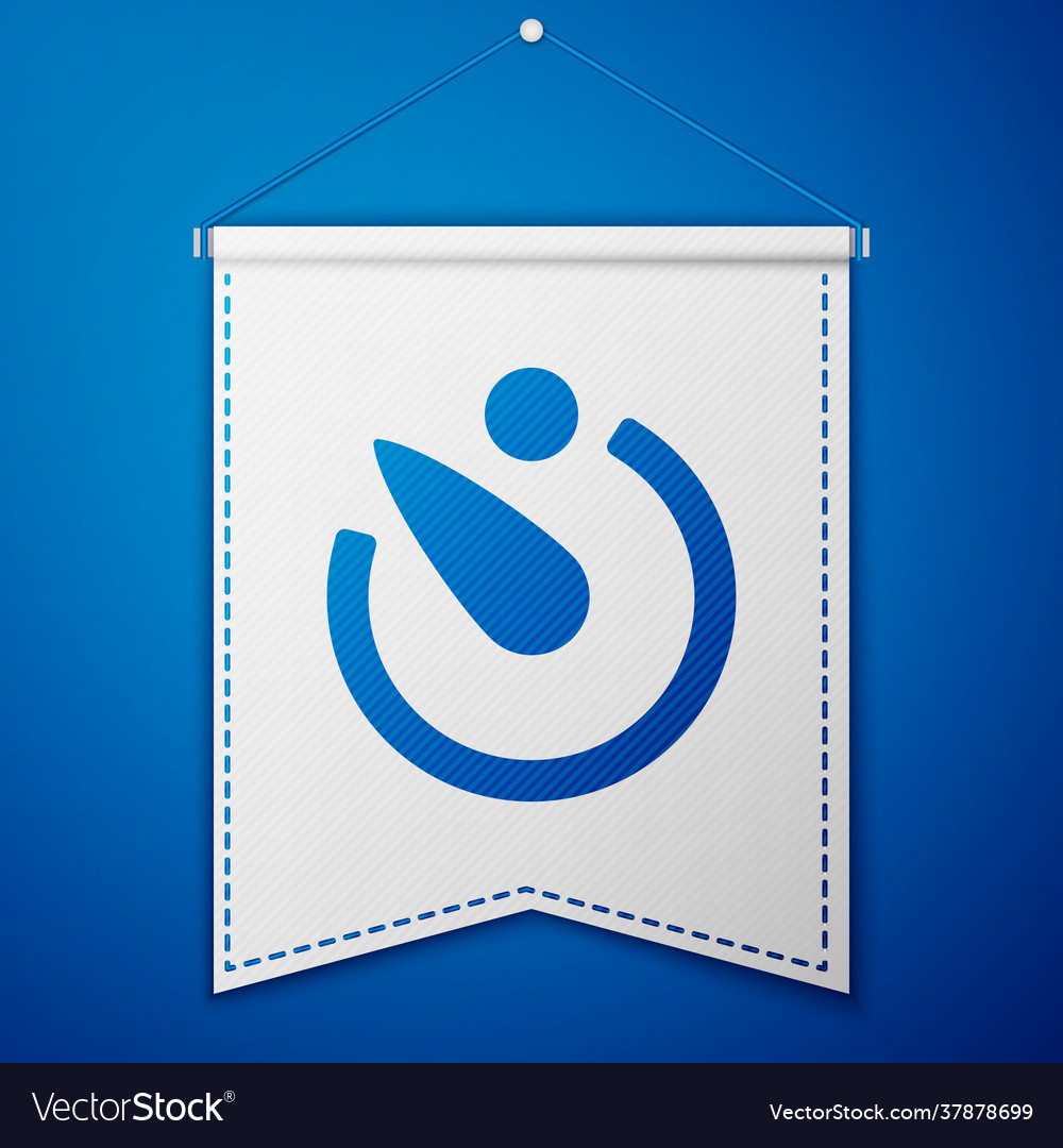 Blue camera timer icon isolated on background vector image Blue camera timer icon isolated on background