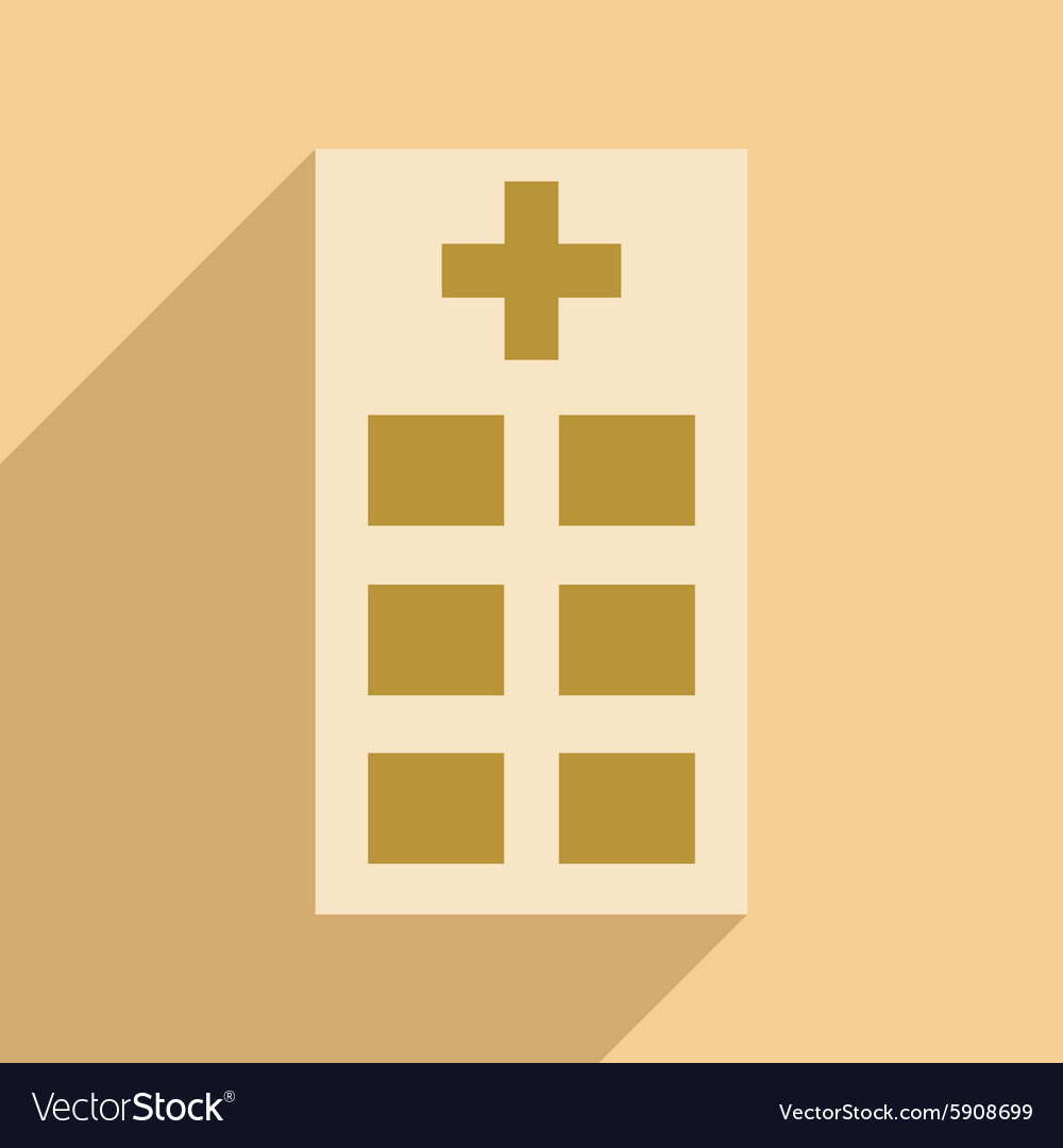 Flat with shadow icon and mobile application